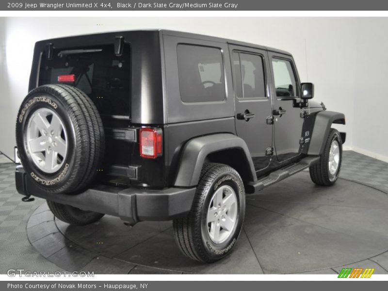 Black / Dark Slate Gray/Medium Slate Gray 2009 Jeep Wrangler Unlimited X 4x4