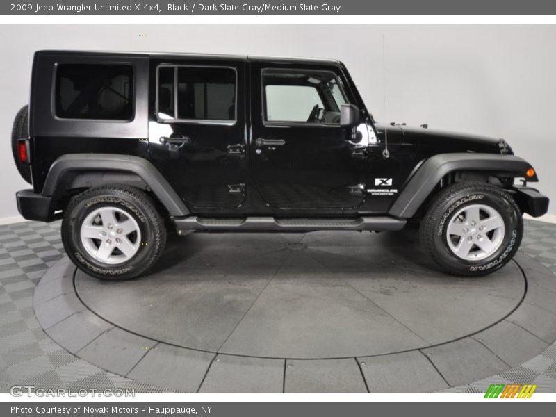 Black / Dark Slate Gray/Medium Slate Gray 2009 Jeep Wrangler Unlimited X 4x4