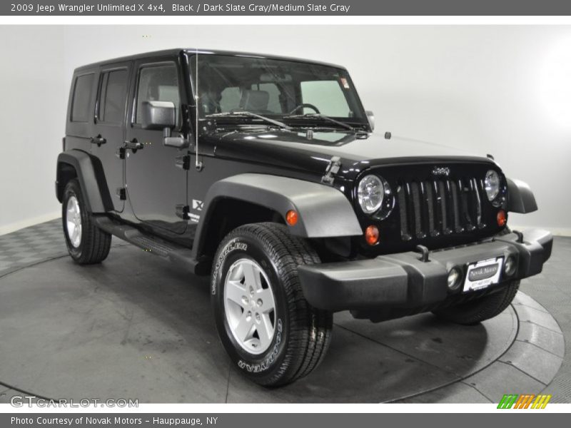 Black / Dark Slate Gray/Medium Slate Gray 2009 Jeep Wrangler Unlimited X 4x4
