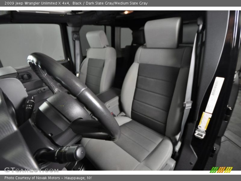 Black / Dark Slate Gray/Medium Slate Gray 2009 Jeep Wrangler Unlimited X 4x4