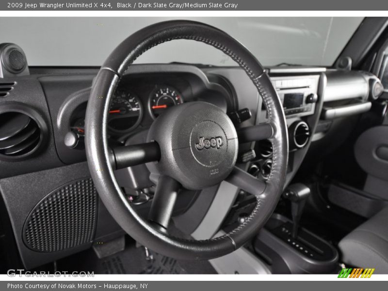 Black / Dark Slate Gray/Medium Slate Gray 2009 Jeep Wrangler Unlimited X 4x4
