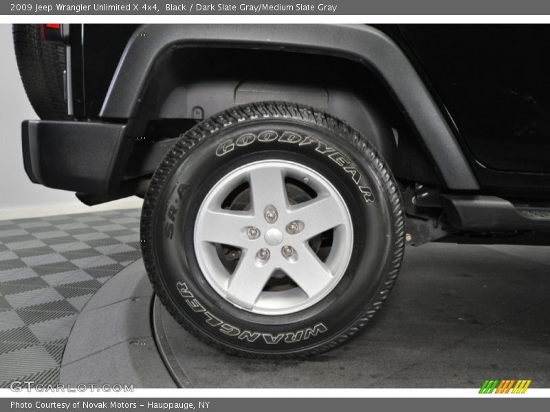 Black / Dark Slate Gray/Medium Slate Gray 2009 Jeep Wrangler Unlimited X 4x4