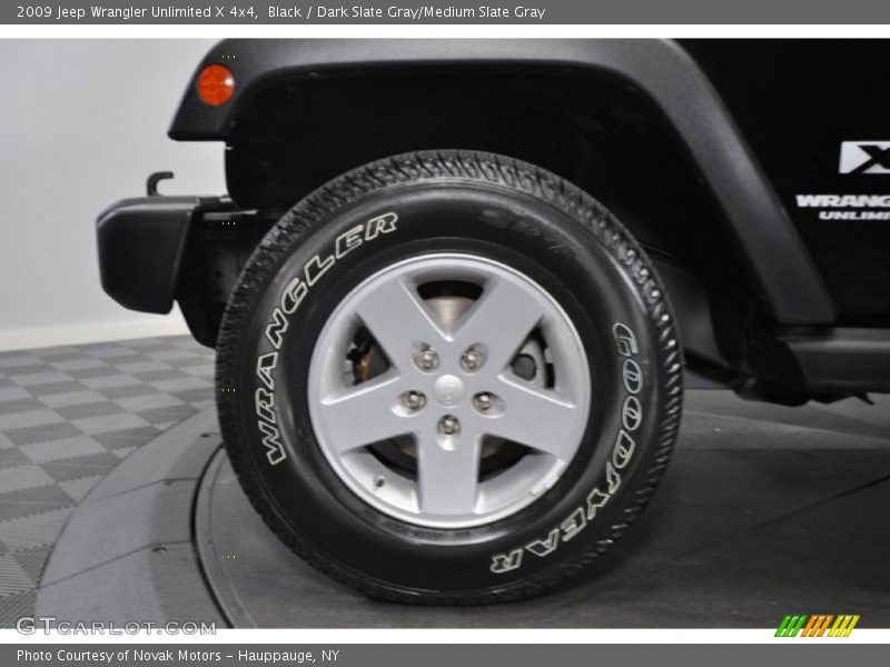 Black / Dark Slate Gray/Medium Slate Gray 2009 Jeep Wrangler Unlimited X 4x4
