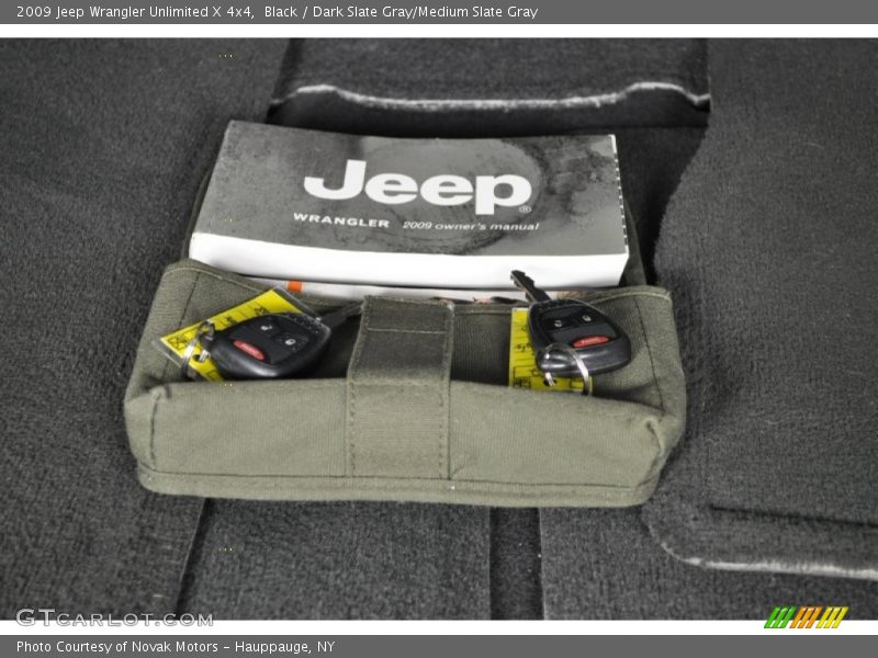 Black / Dark Slate Gray/Medium Slate Gray 2009 Jeep Wrangler Unlimited X 4x4