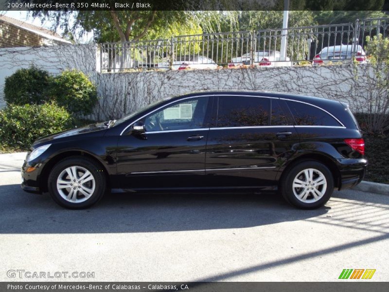 Black / Black 2009 Mercedes-Benz R 350 4Matic