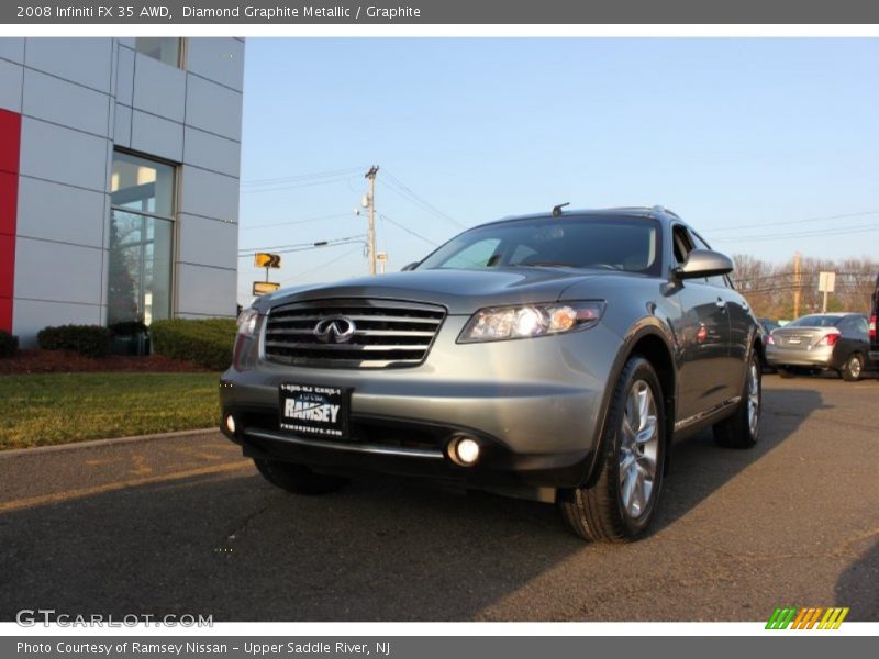 Diamond Graphite Metallic / Graphite 2008 Infiniti FX 35 AWD