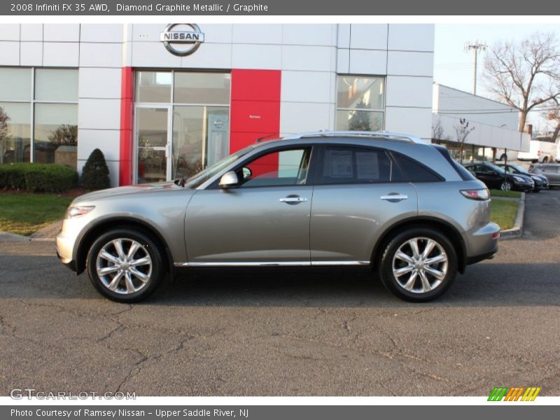 Diamond Graphite Metallic / Graphite 2008 Infiniti FX 35 AWD