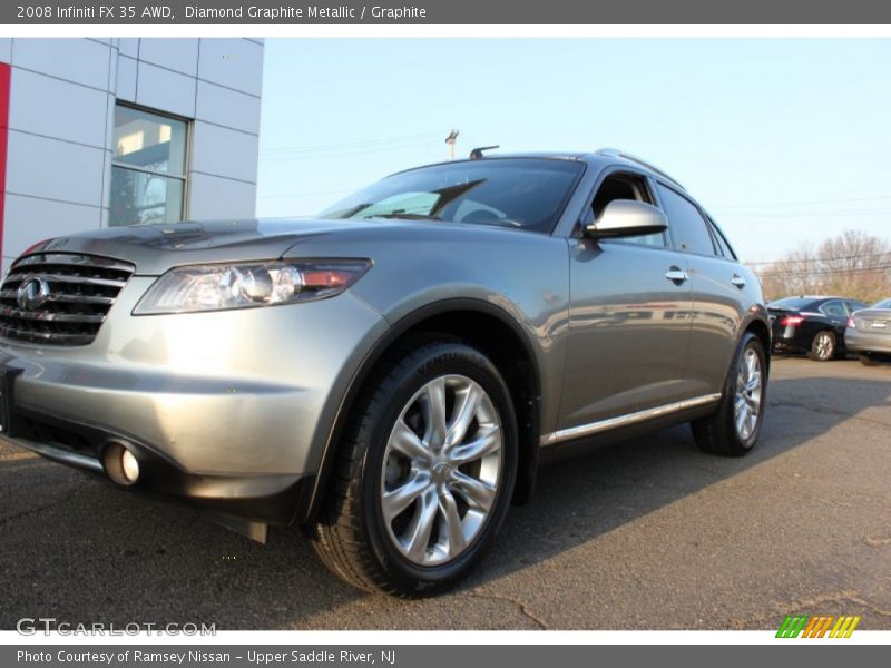 Diamond Graphite Metallic / Graphite 2008 Infiniti FX 35 AWD
