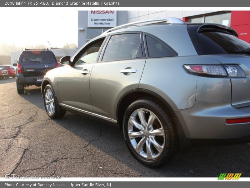 Diamond Graphite Metallic / Graphite 2008 Infiniti FX 35 AWD