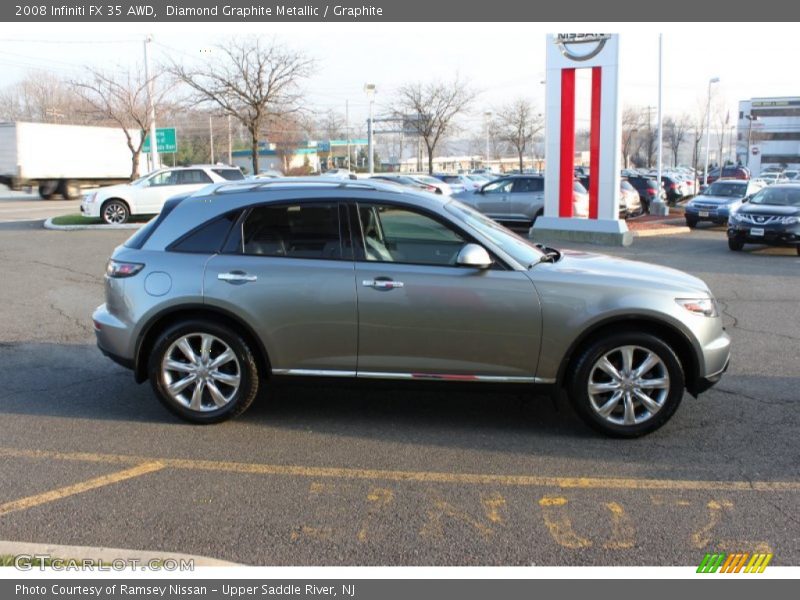 Diamond Graphite Metallic / Graphite 2008 Infiniti FX 35 AWD