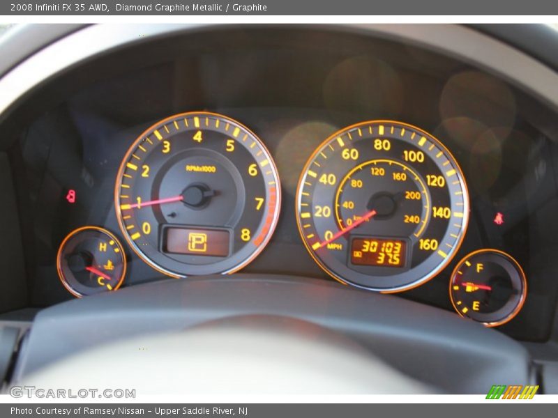 Diamond Graphite Metallic / Graphite 2008 Infiniti FX 35 AWD