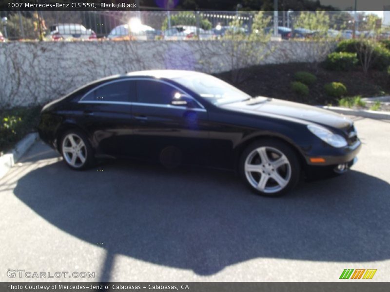 Black / Black 2007 Mercedes-Benz CLS 550