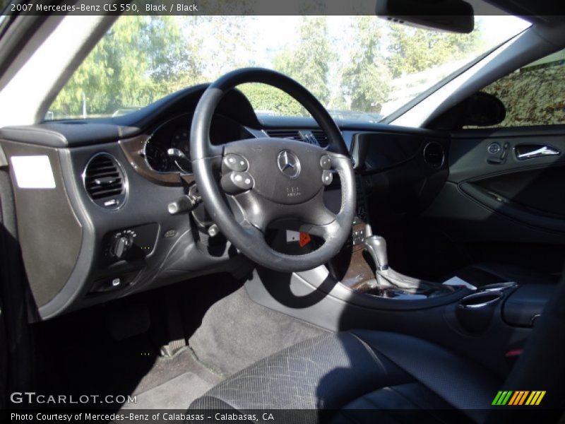 Black / Black 2007 Mercedes-Benz CLS 550
