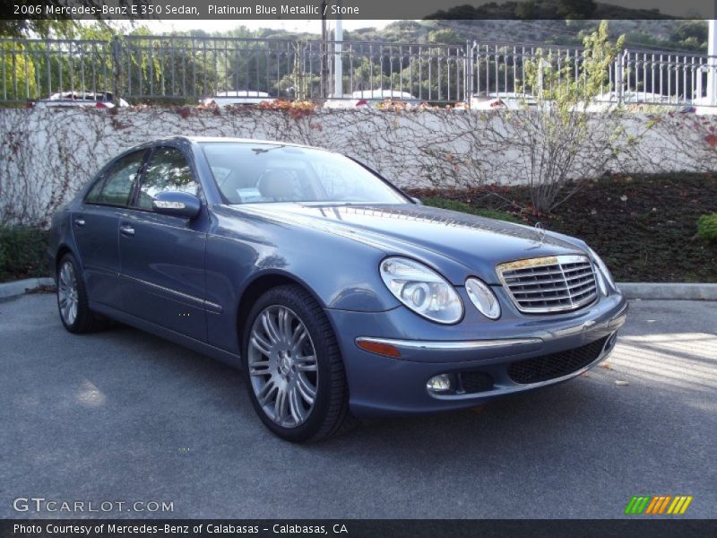 Platinum Blue Metallic / Stone 2006 Mercedes-Benz E 350 Sedan