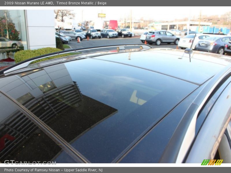 Tinted Bronze Metallic / Beige 2009 Nissan Murano LE AWD