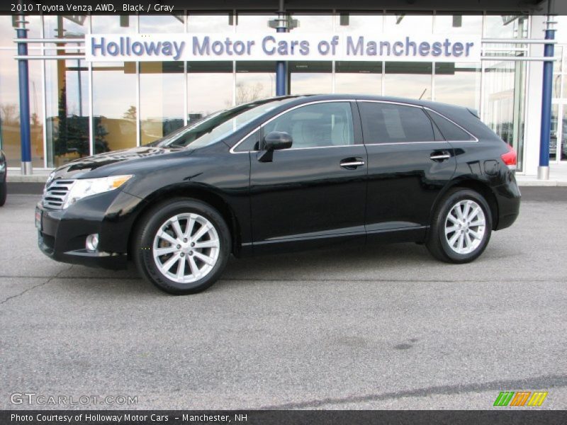 Black / Gray 2010 Toyota Venza AWD