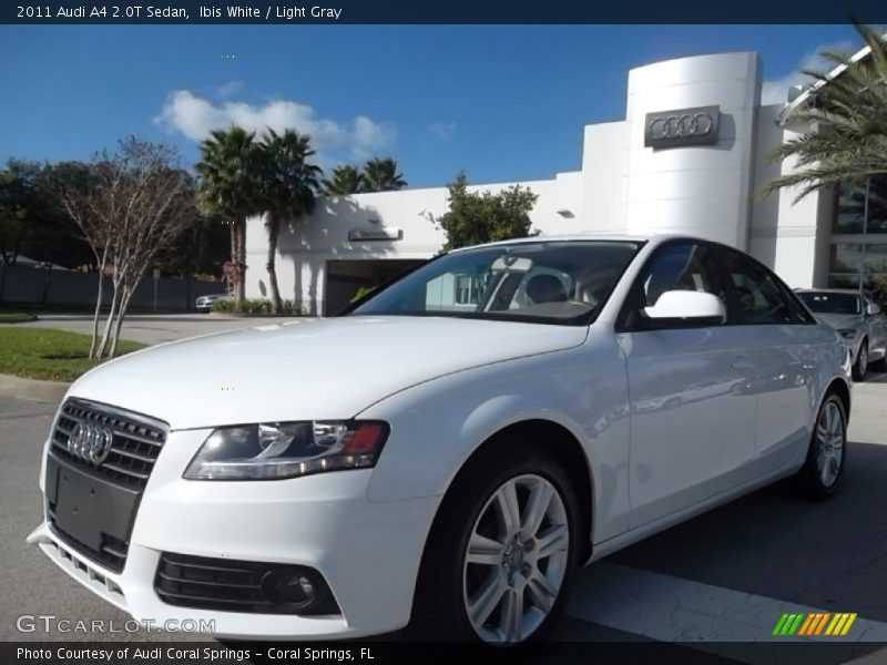 Ibis White / Light Gray 2011 Audi A4 2.0T Sedan