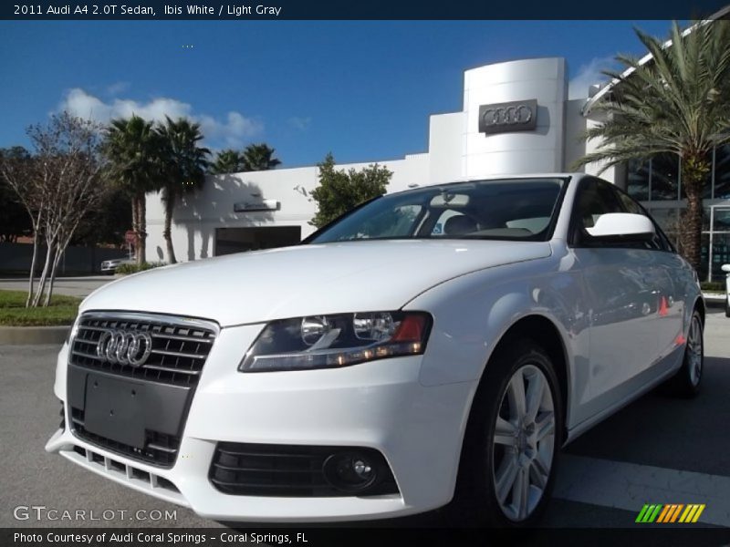 Ibis White / Light Gray 2011 Audi A4 2.0T Sedan