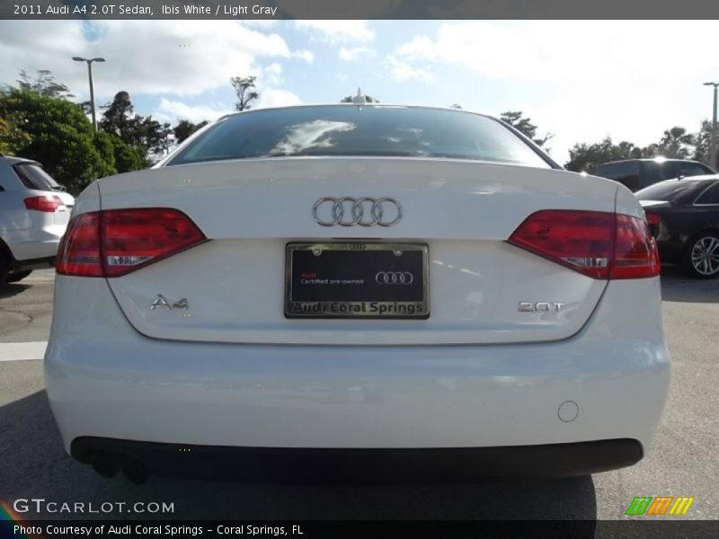 Ibis White / Light Gray 2011 Audi A4 2.0T Sedan