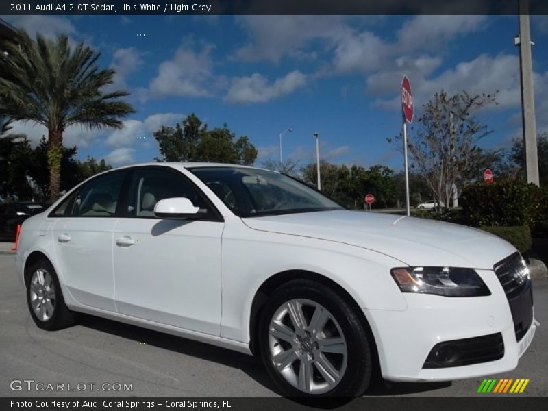 Ibis White / Light Gray 2011 Audi A4 2.0T Sedan