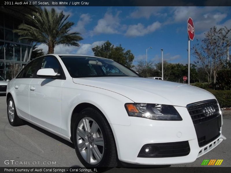 Ibis White / Light Gray 2011 Audi A4 2.0T Sedan