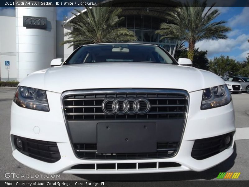 Ibis White / Light Gray 2011 Audi A4 2.0T Sedan