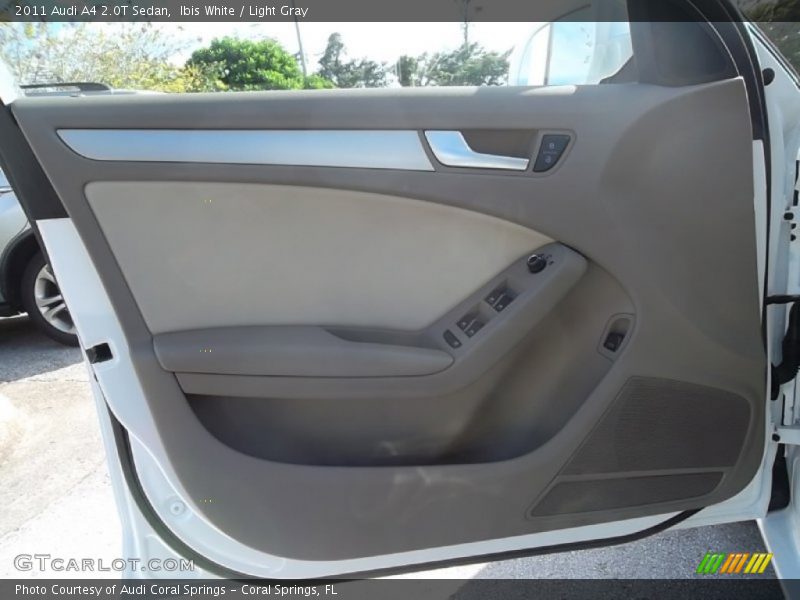 Ibis White / Light Gray 2011 Audi A4 2.0T Sedan