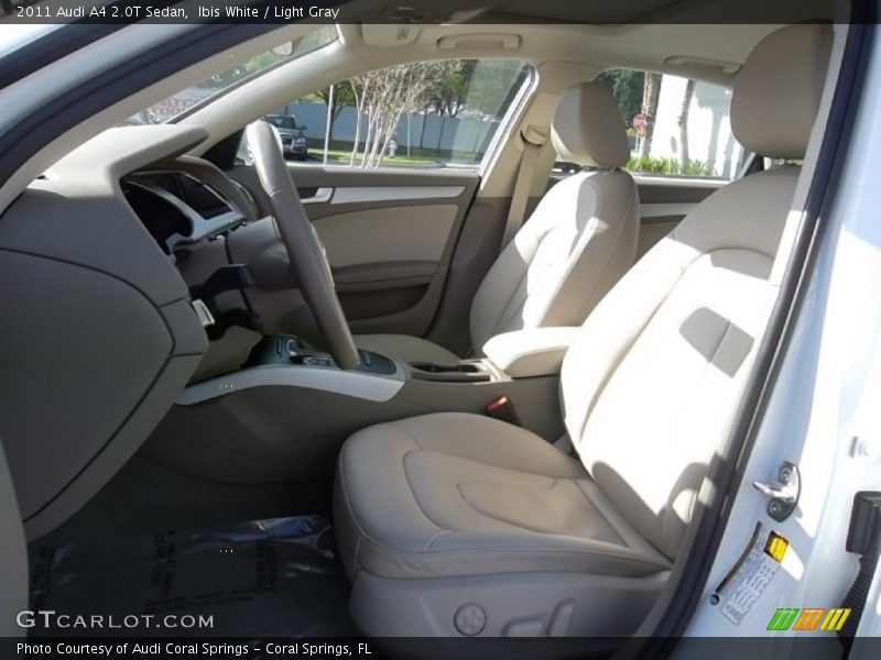Ibis White / Light Gray 2011 Audi A4 2.0T Sedan
