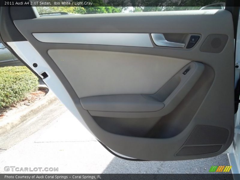 Ibis White / Light Gray 2011 Audi A4 2.0T Sedan