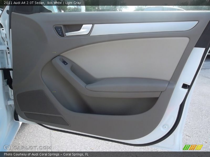 Ibis White / Light Gray 2011 Audi A4 2.0T Sedan