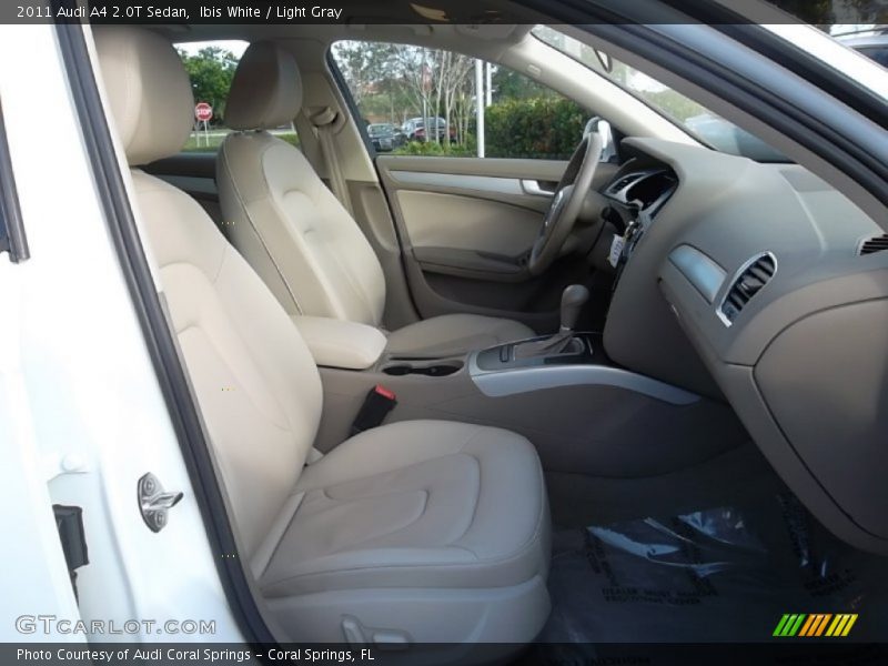 Ibis White / Light Gray 2011 Audi A4 2.0T Sedan