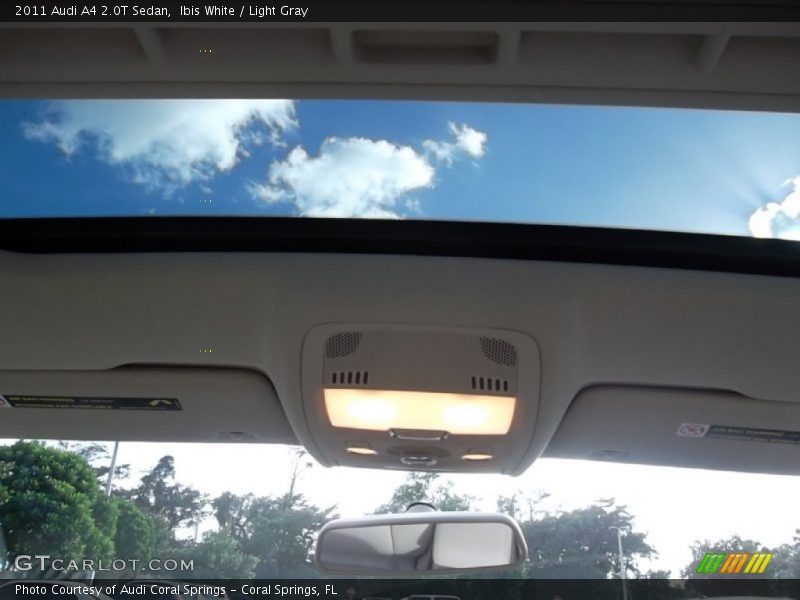 Ibis White / Light Gray 2011 Audi A4 2.0T Sedan