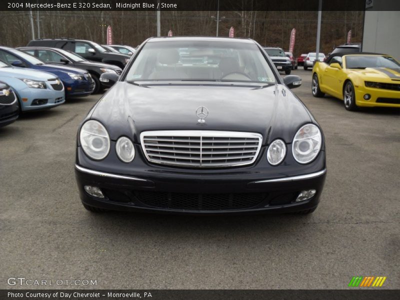 Midnight Blue / Stone 2004 Mercedes-Benz E 320 Sedan