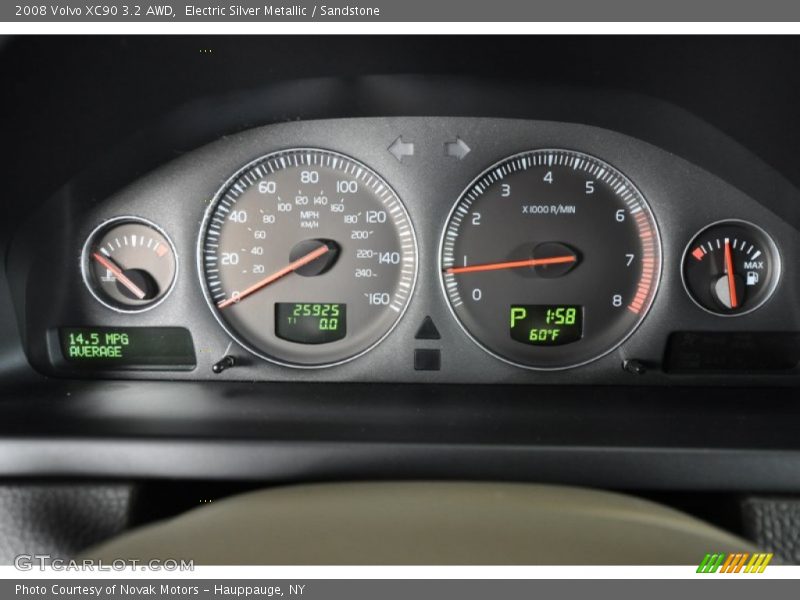 Electric Silver Metallic / Sandstone 2008 Volvo XC90 3.2 AWD
