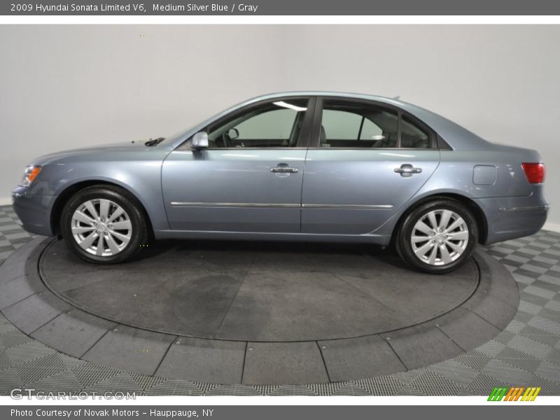 Medium Silver Blue / Gray 2009 Hyundai Sonata Limited V6