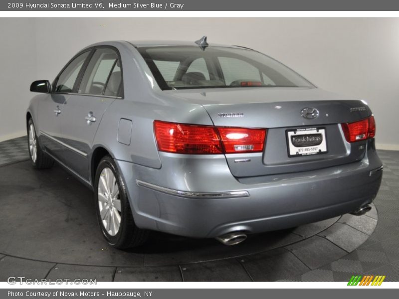 Medium Silver Blue / Gray 2009 Hyundai Sonata Limited V6