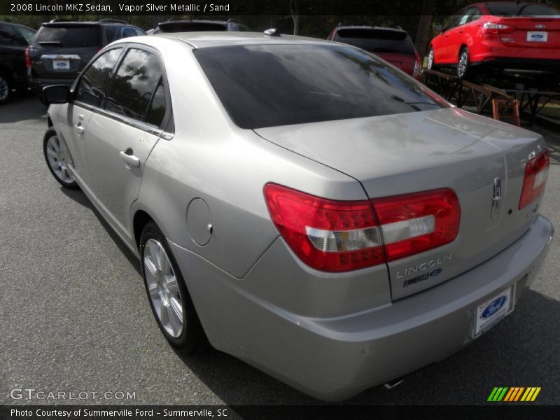 Vapor Silver Metallic / Sand 2008 Lincoln MKZ Sedan