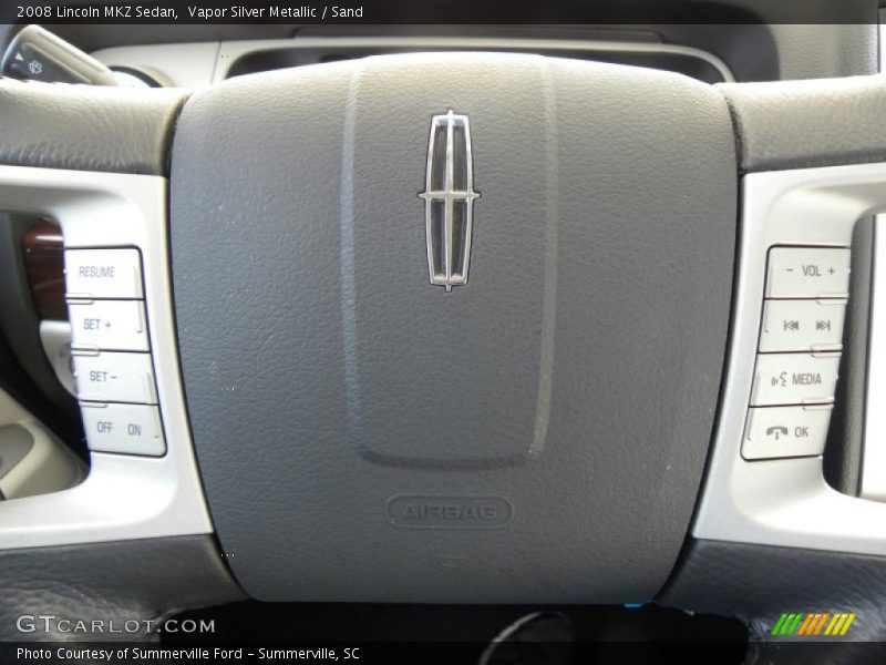 Vapor Silver Metallic / Sand 2008 Lincoln MKZ Sedan