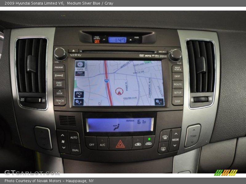 Medium Silver Blue / Gray 2009 Hyundai Sonata Limited V6