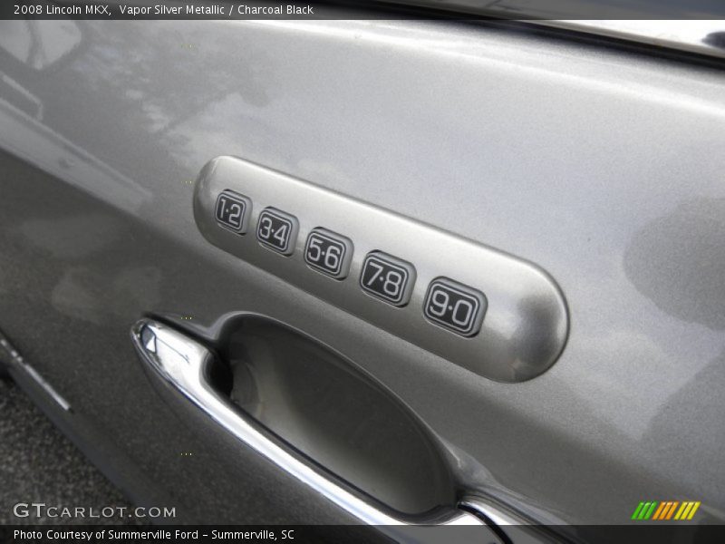 Vapor Silver Metallic / Charcoal Black 2008 Lincoln MKX