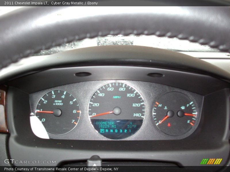 Cyber Gray Metallic / Ebony 2011 Chevrolet Impala LT