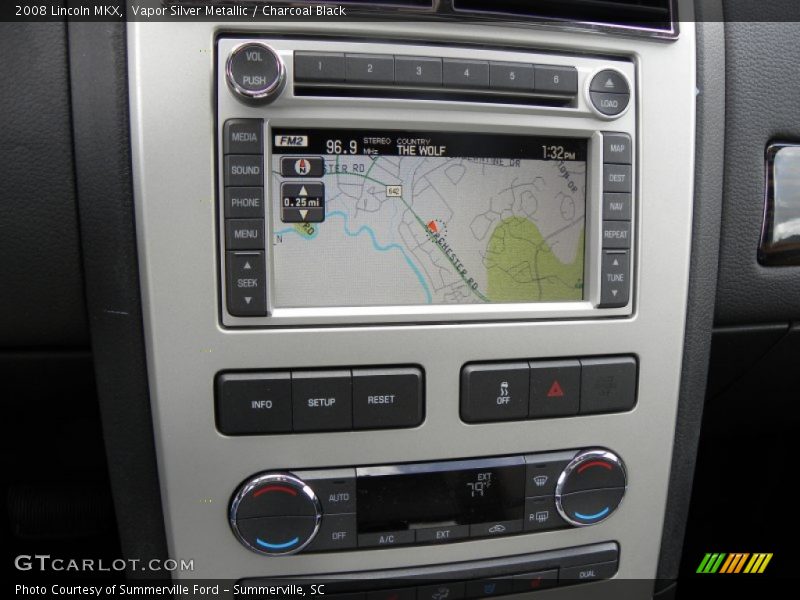 Vapor Silver Metallic / Charcoal Black 2008 Lincoln MKX