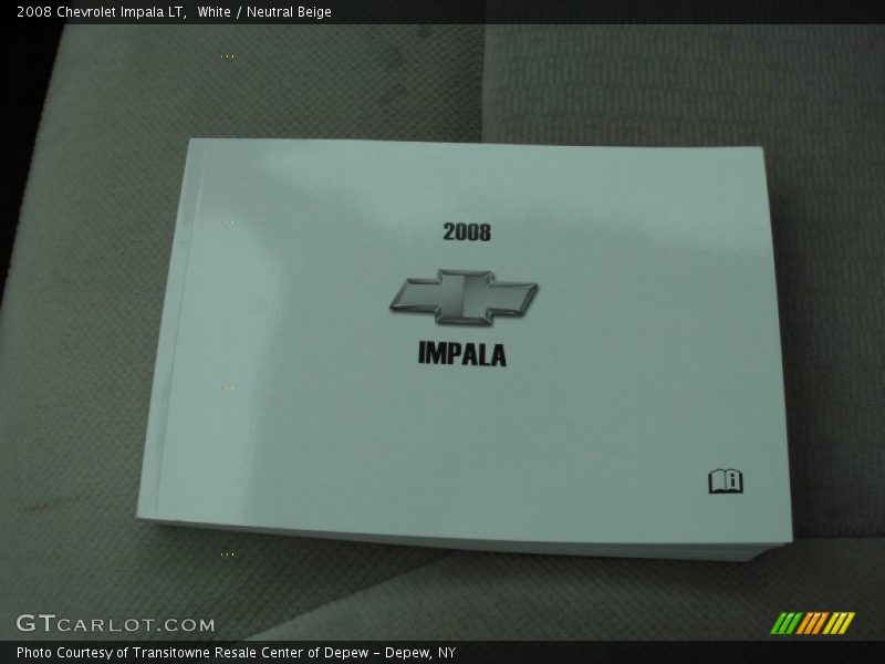 White / Neutral Beige 2008 Chevrolet Impala LT