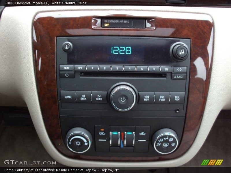 White / Neutral Beige 2008 Chevrolet Impala LT