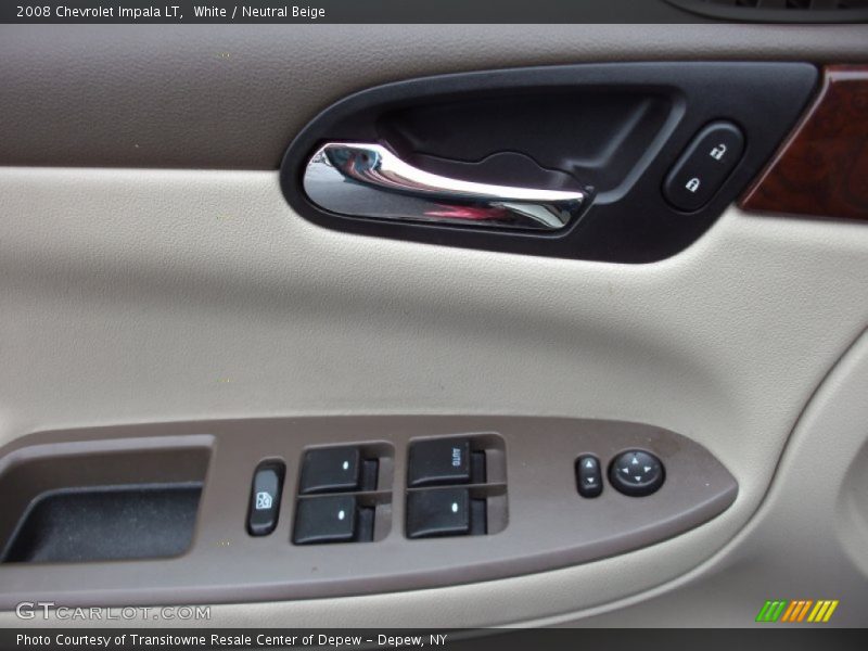 White / Neutral Beige 2008 Chevrolet Impala LT