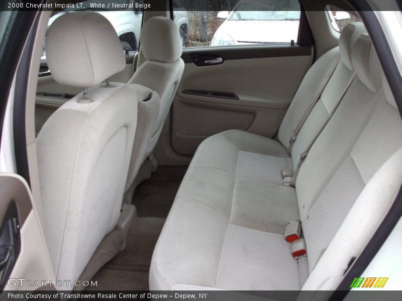 White / Neutral Beige 2008 Chevrolet Impala LT