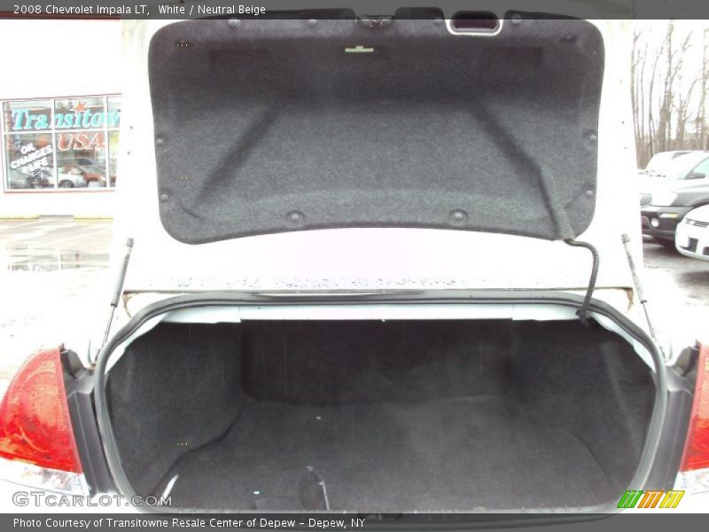 White / Neutral Beige 2008 Chevrolet Impala LT