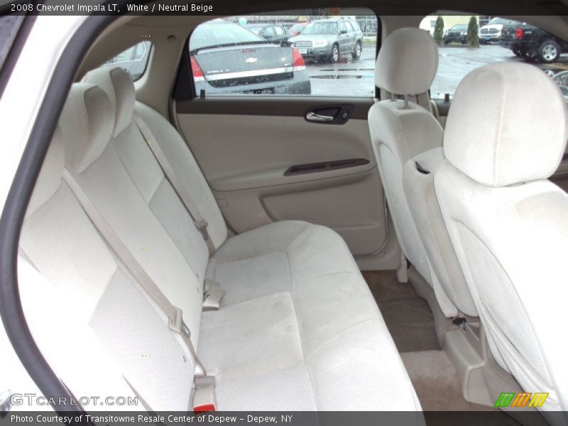 White / Neutral Beige 2008 Chevrolet Impala LT
