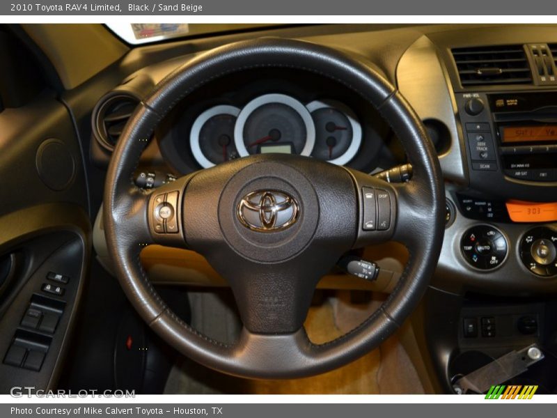 Black / Sand Beige 2010 Toyota RAV4 Limited