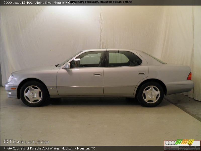 Alpine Silver Metallic / Gray 2000 Lexus LS 400